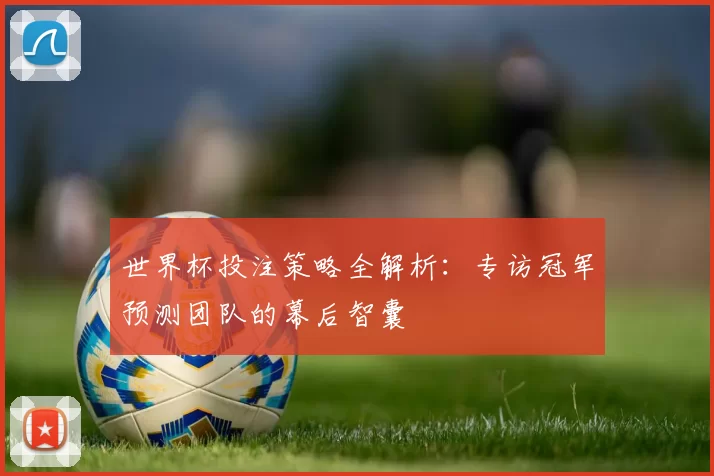 世界杯投注策略全解析:专访冠军预测团队的幕后智囊