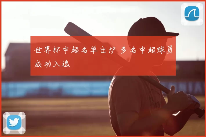 世界杯中超名单出炉 多名中超球员成功入选