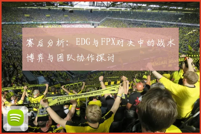 赛后分析：EDG与FPX对决中的战术博弈与团队协作探讨
